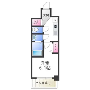 プレサンス天王寺ノースヴィアーレ【12階】の間取り