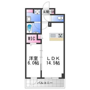 ベルンガーデン勝山北【606号室】の間取り