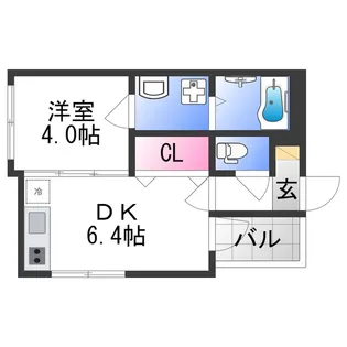 ラ・ポーズSK【0102号室】の間取り