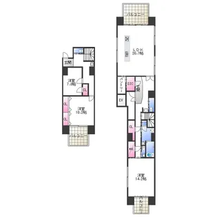3SLDKの間取り画像