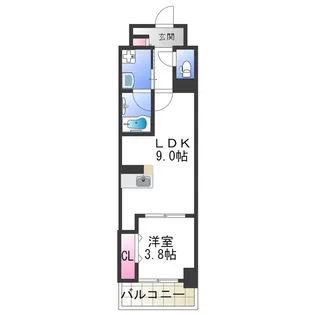 リアライズ小路駅前【3階】の間取り