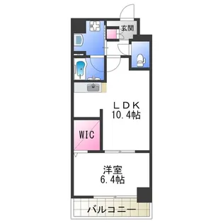 1LDKの間取り画像