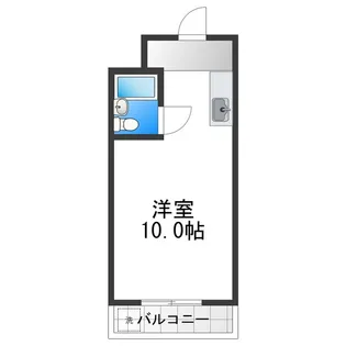 シティアーク天王寺【207号室】の間取り