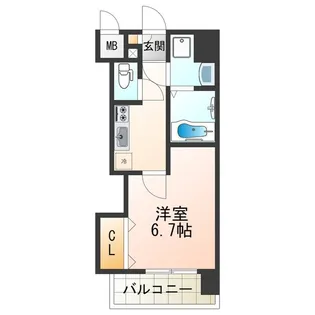 1Kの間取り画像