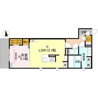 D−residence安立【1階】の間取り