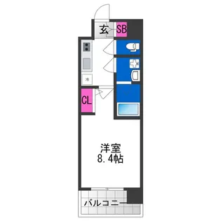 1Kの間取り画像