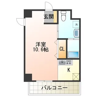 カシェット住吉【802号室】の間取り