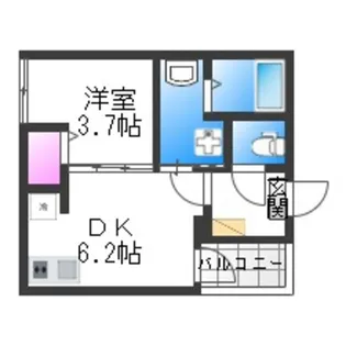 ベルルミエール中川【1階】の間取り