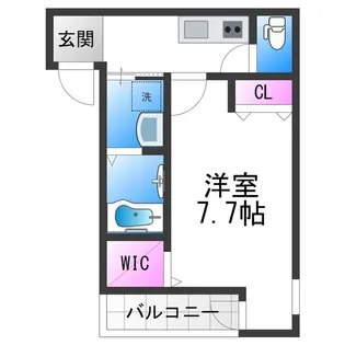 1Kの間取り画像