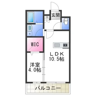 COZY岸里Ⅱ【1階】の間取り