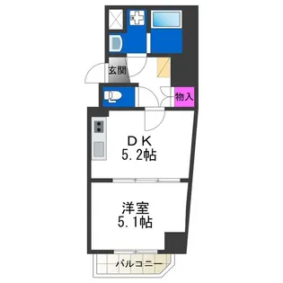 SOAR SHINIMAMIYA【12階】の間取り