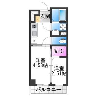 NU長居公園【4階】の間取り