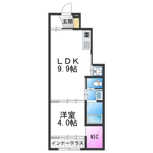 アイリス(Iris)【102号室】の間取り