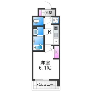 エスリード大阪平野プライム【4階】の間取り