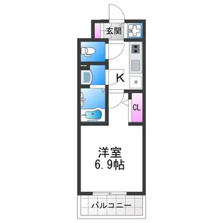 エスリード大阪平野プライム【5階】の間取り