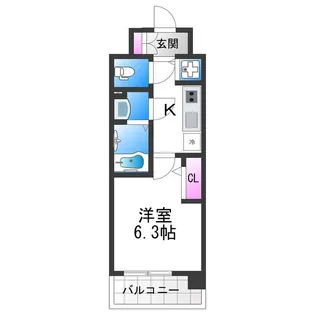 エスリード大阪平野プライム【3階】の間取り