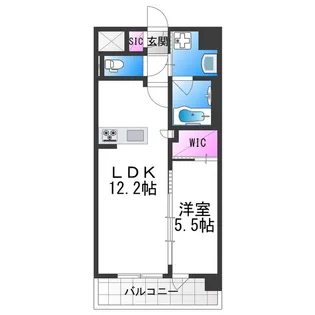 スプランディッド駒川中野駅前【5階】の間取り