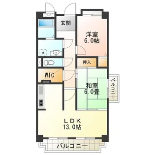 レジェロ住之江【805号室】の間取り