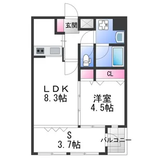 WESTRITZ巽【1階】の間取り