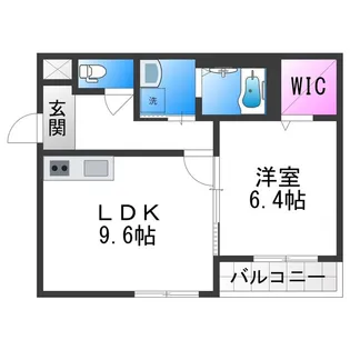 フェリシアーク加美【2階】の間取り