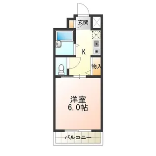 1Kの間取り画像