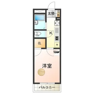 レオパレス寿【1階】の間取り