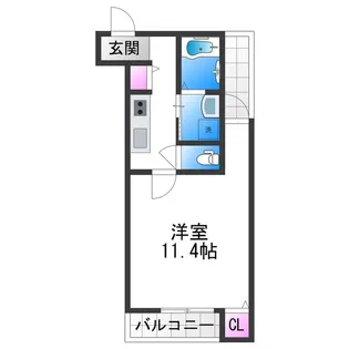 フジパレス長原V番館【1階】の間取り