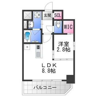 リアライズ小路【201号室】の間取り