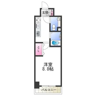 ジュネス東住吉弐番館【3階】の間取り