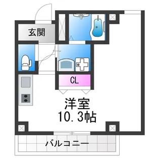 フィオーラマンション天王寺【2階】の間取り