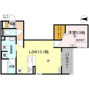 TORISIA平野西Ⅰ【2階】の間取り