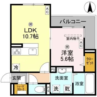 パサログランデ背戸口【2階】の間取り