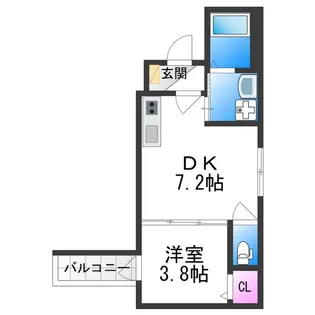 F Normalis SEAM【4階】の間取り