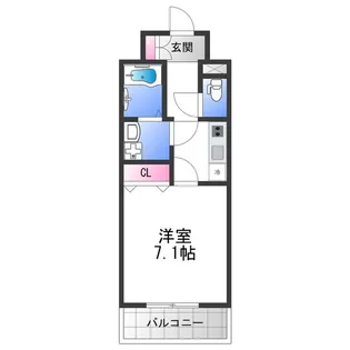 シャルールメゾン桃谷【5階】の間取り