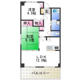 グレイスアベリア【2階】の間取り