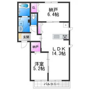 グレースメゾン平野【2階】の間取り