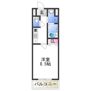 グローパレス鷹合【2階】の間取り