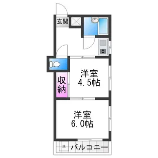ニコーホワイトハイツ【2階】の間取り