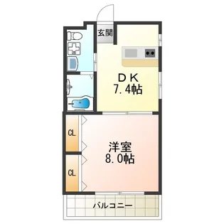 アマナ【401号室】の間取り