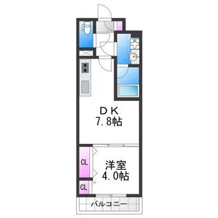 コンフォート弁天【2階】の間取り