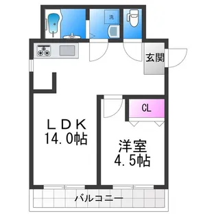ケイ・クリスタル【5階】の間取り