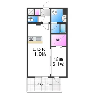 ラ・リヴィエール【2階】の間取り