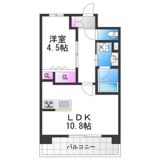 ラ・リヴィエール【8階】の間取り