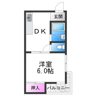 松恵コーポラス【4階】の間取り