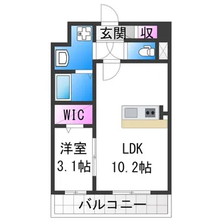 ベルンガーデン林寺【6階】の間取り
