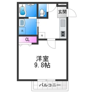 フジパレス喜連【302号室】の間取り