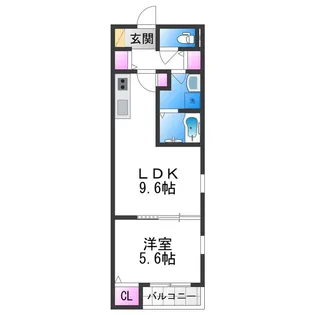 HandP平野【3階】の間取り