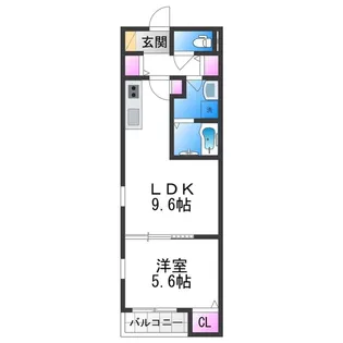 HandP平野【3階】の間取り