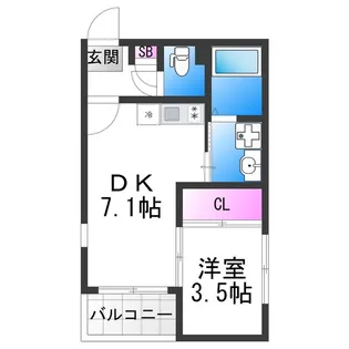 Haq Terrace【1階】の間取り
