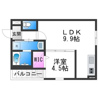 フジパレス遠里小野サウス【1階】の間取り